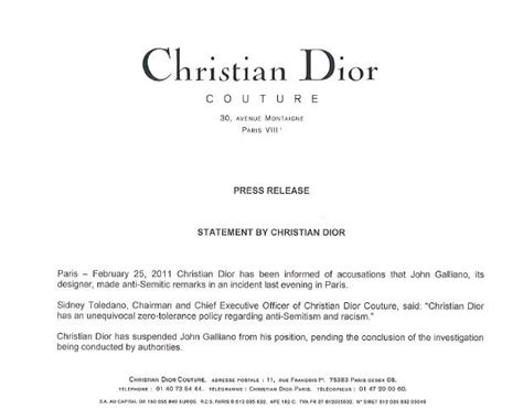 dior press